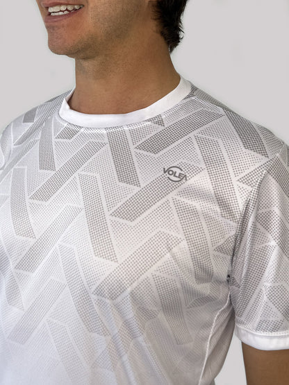 Camiseta Estampada Geométrico Gris