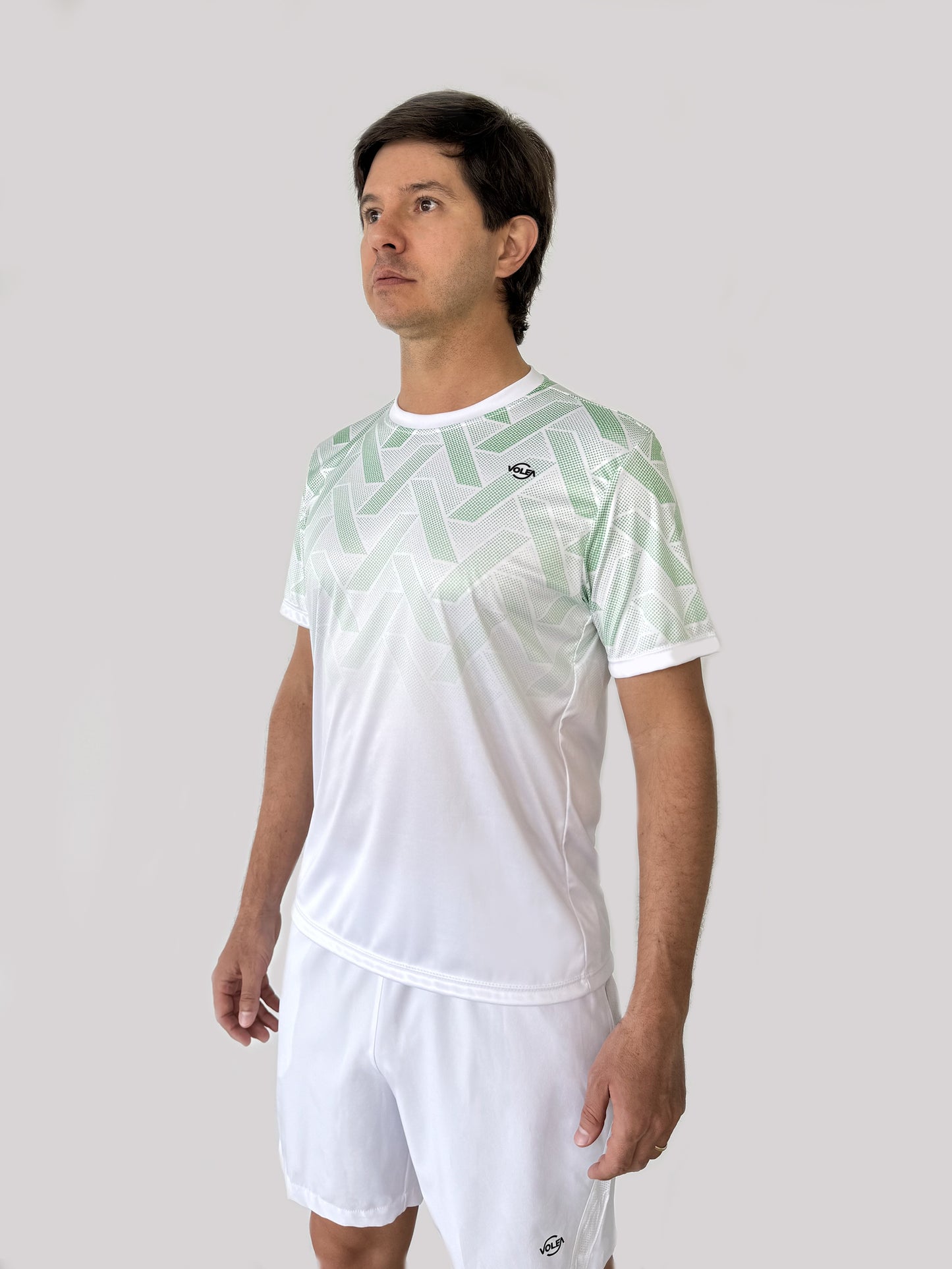 Camiseta Estampada Geométrico Verde