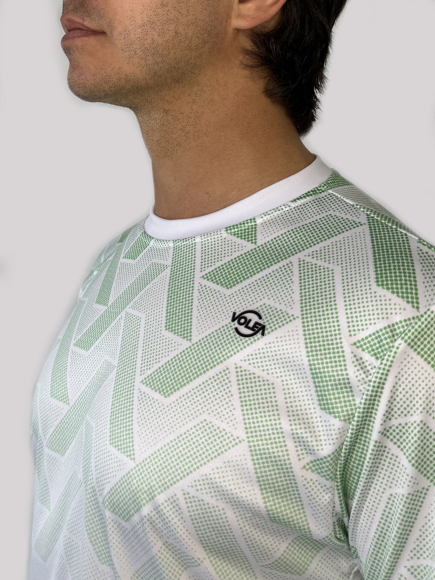 Camiseta Estampada Geométrico Verde